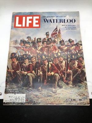 Life June 11,  1965 Magazine The Great Battle 150 Years Ago Waterloo Article