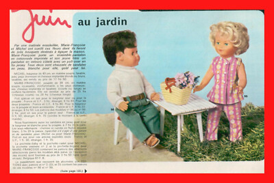 Page De Patron De Poupée Françoise Michel - Modes Et Travaux Juin 1969, Occasion