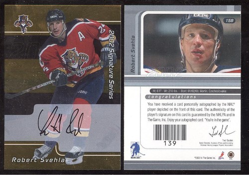 FLORIDA PANTHERS JERSEY AUTOGRAPH NHL HOCKEY CARD SEE LIST - Picture 36 of 62
