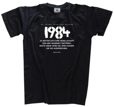 The Further A Society Gets From The Truth T-Shirt L Black O Choice B&C#190