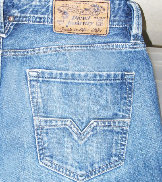 *HOT AUTHENTIC Men's DIESEL @ LARKEE Art 8XR Regular STRAIGHT LEG Jeans 30 x 30 | eBay