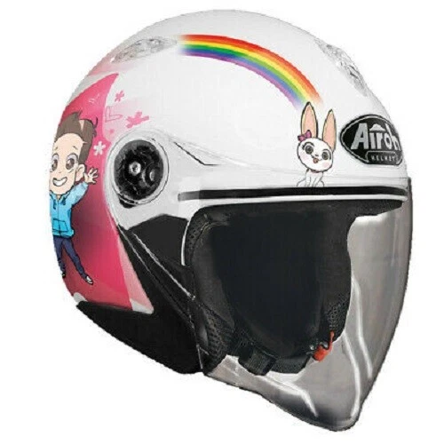 Casco Niño Niña Moto Airoh MR JET Me Contra Te TALLA XS Júnior Helmet