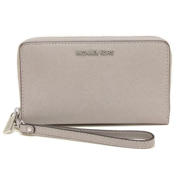 Michael kors pearl gray wallet deals