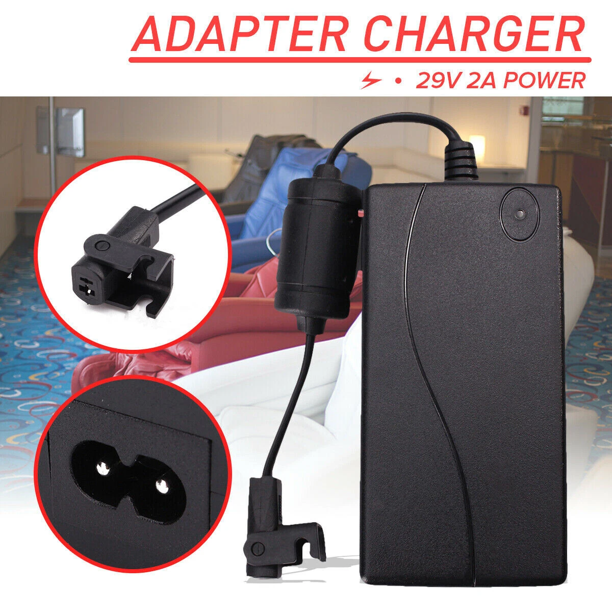 29V 2A AC/DC Power Supply For Recliner Sofa Massage Chair Adapter Transformer
Opens in a new window 