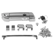 Chrome Trunk Lid Latch &Hinge Kit For Harley Electra Street Glide 14-21