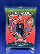 TROY BROWN JR 2018-19 PANINI CHRONICLES CRUSADE GREEN PRIZM ROOKIE RC #D 2/25