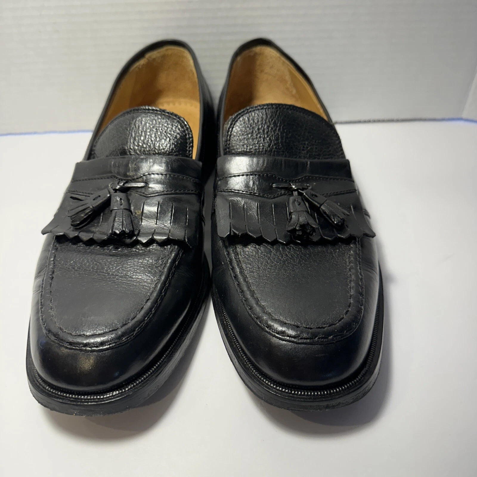 Croft & Barrow Black Leather Slip-On Men's Dress Shoes Sz 11 M Lk nu BR-13