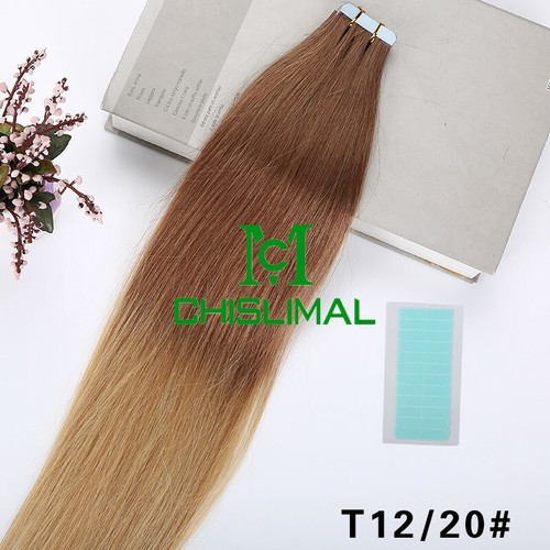NASTRO RUSSO 14-26 NEI CAPELLI 100% EXTENSION CAPELLI UMANI 20pz/confezione TRAMA PELLE 30g-70g - Foto 23 di 27