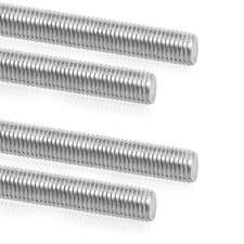 QIATOL M5 X 250mm Threaded Rods, 304 Stainless Steel Fully x 250mm, Silver