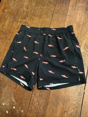maamgic men's compression fit black with pink sharks, no string size L