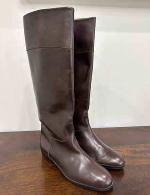 Fratelli Rossetti Leather Women Boots 37 EU, 6.5US MADE ITALY Horse Riding $1190