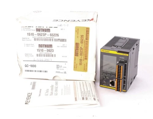Keyence GC-1000 Industrial Safety Controller, Ethernet, LCD