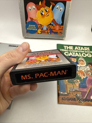 Ms. Pac-Man (Atari 2600) CIB w/Manual + Catalog Working | eBay
