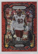 2023 Panini Prizm Red Sparkle Prizm Jonathan Allen #298 3hd