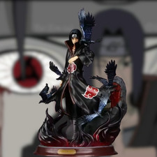 28cm Popular Naruto Anime Model Uchiha Itachi Statue Toy Home Decor Ornament