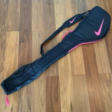 Nike black/pink Club Case Golf Bag Carry Bag Range bag Rare Japan Used