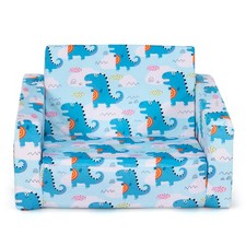 Topbuy 2-in-1 Convertible Kids Sofa Flip Open Couch w/Sturdy Sponge