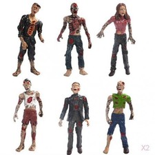 Set of 12 Walking Corpses Doll Figures Movie Characters Kid Toy Collectibles