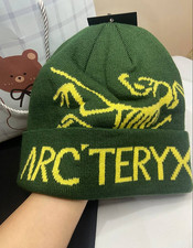 Arc'teryx Bird Word Toque Beanie Hat Green Void Wool Winter Ski Men's NWT