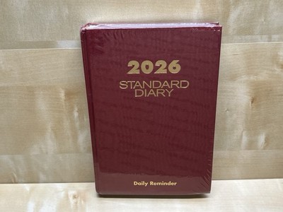 AT-A-GLANCE 2026 SD389 Hardcover Diary 5.75'' x 8.25'' Red