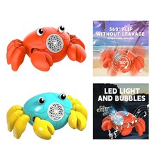 Machine à bulles électrique en forme de crabe amusant pour les fêtes