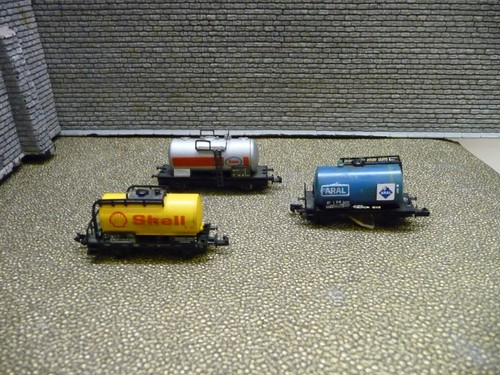 Trix N Lima 3543 Kesselwagen Güterwagen  Esso  Shell Aral 3er Set | Condition: Gebraucht