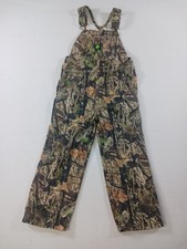 John Deere Boys Size 7 Mossy Oak Camouflage Vintage Overalls Bibs Cotton Hunting