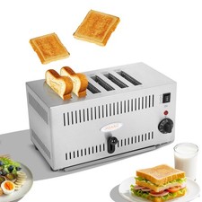 HAKKA 6 Slice Toaster Commercial 2500W Electric Toasters with 5 Browning Levels