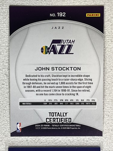 2024-25 Totally Certified Jazz Team Lot (4) Karl Malone /149 Sexton /99 Stockton - Picture 10 of 11