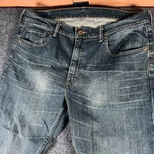 Levi's 559 Straight Jeans Mens 37x30 Blue Medium Wash Denim Mid Rise Relaxed Fit