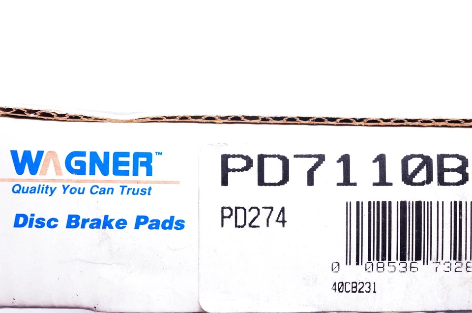 Kit de pastillas de freno de disco Wagner PD7110B, PD274 NUEVO EN STOCK Foto 3 de 3