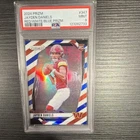 2024 Panini Prizm Jayden Daniels Rookie Red White & Blue #347 PSA 9 Commanders