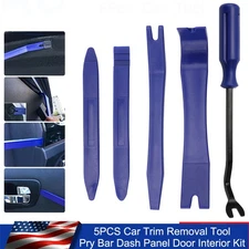 5Pcs Car Trim Removal Tool Set Hand Tools Pry Bar Panel Door Interior Clip Kit