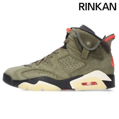 Nike × Travis Scott CN1084-200 Air Jordan 6 Retro Medium Olive Sneakers Used 247