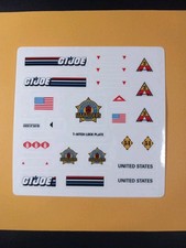 Gi joe 1988 LYNX Slaughters Maruders Decal Sheet  New Custom  Peel & Stick Read