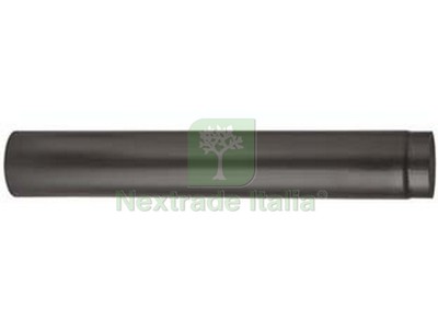 1PZ TUBO PORCELLANATO PER STUFE A LEGNA NERO OPACO - ø Cm.15x50 - Foto 6