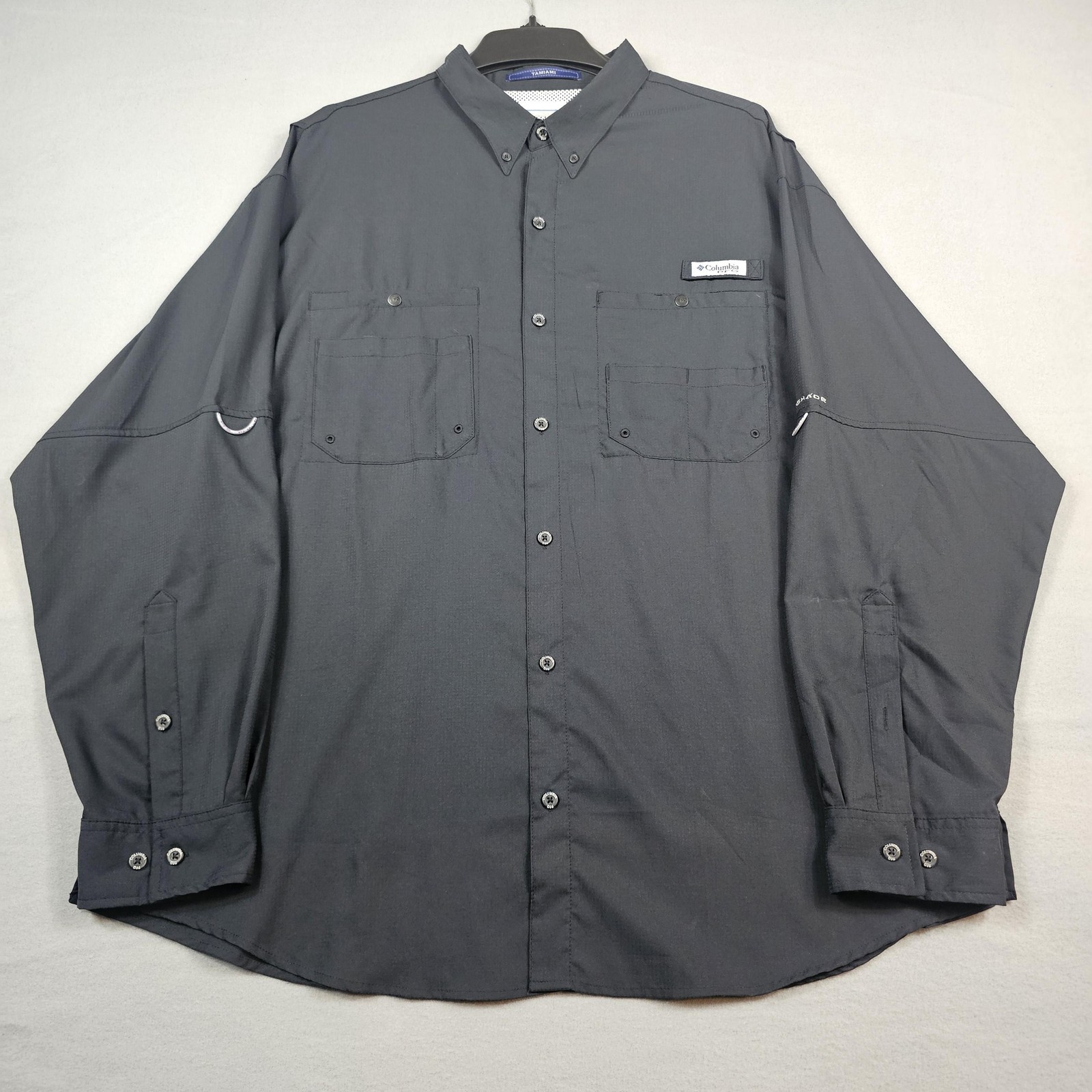 Columbia Tamiami Shirt Mens 2XL PFG Fishing Button Down Performance Outdoor