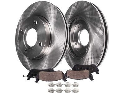 Front Brake Pad and Rotor Kit For 2017-2022 Mitsubishi Mirage 2020 2018 MV142MF