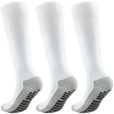 Kids Soccer Grip Socks Boys Knee High Socks Girls Soccer Non Slip Sock Footba...