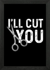 Hairdresser Barber Hairs Framed Wall Art Poster Canvas Print Picture
