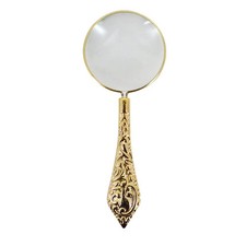 5X Carved Magnifier Handheld Magnifier Reading Magnifying Glass Lens For Reading