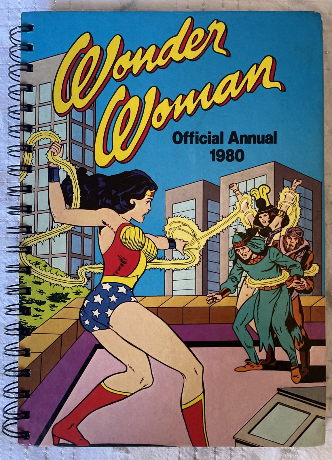 Vintage Wonder Woman Official Annual 1980 Spiral Notebook Super Cool!