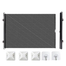 Portable Foldable Mesh Dog Gate Retractable Baby Gate Large Pet Dog Mesh Fence