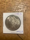 morgan silver dollar  1880s better grade
