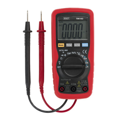 Sealey Professional Auto Ranging Digital Multimeter - 11 Funktionen TM103