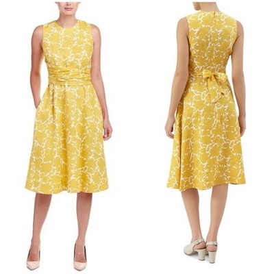 chinese dress ladies Spring A-Line Yellow Linen Dress women 5679  Xiaolizi