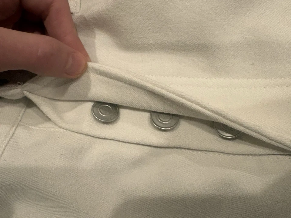 Pantalón Maison Margiela FW18 TECHNO GABARDINE Blanco Elegante Foto 3 de 4