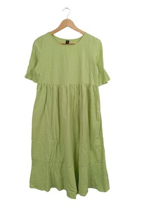 EMERY ROSE Midikleid Damen Kleid Gr. DE 36 grün Casual-Look