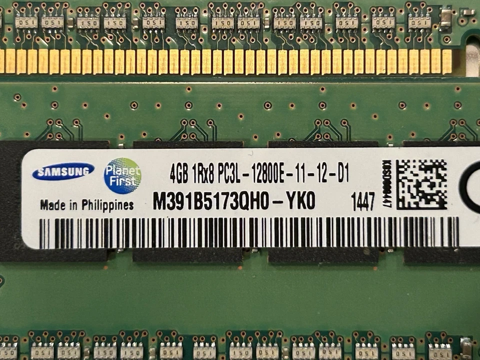 Samsung DDR3 1600MHz 16GB Kit (4x4GB) PC3-12800E ECC UDIMM Server RAM - Image 2 of 2