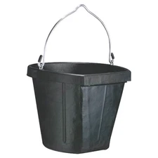 Fortex/Fortiflex B600-18 Heavy Duty Flat Side Bucket 12 in, Rubber